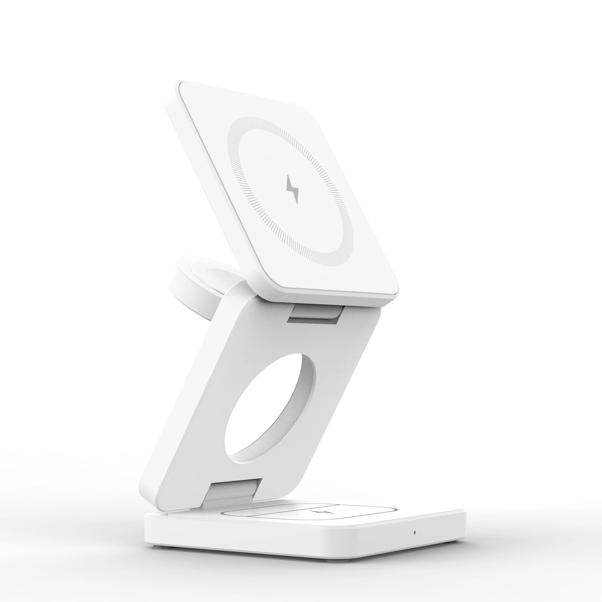 Magnetic 3 in 1 Portable Wireless Charger Stand Dock for iPhone 16 15 14 13 12  Foldable Charging Station,for Apple Watch 10