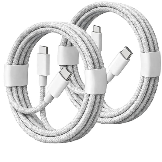 USB C to USB C Fast Charging Nylon Braided PD Data Cable for IOS with 12 Months Warranty