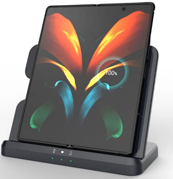 15W Fast Charging 3 in 1 Wireless Charger Stand Dock Station for Samsung S23 S22 S21 Note Watch Active Buds