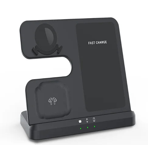 15W Fast Charging 3 in 1 Wireless Charger Stand Dock Station for Samsung S23 S22 S21 Note Watch Active Buds