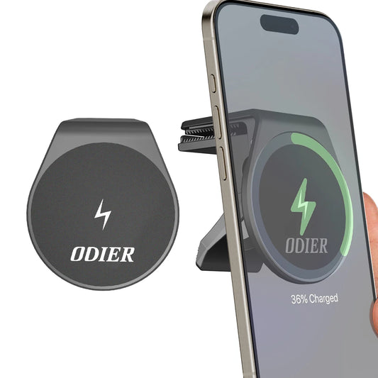 Smart Phone Mount Magnetic Mobile Holder USB MINI Wireless Charging Phone Electric Car Phone Holder and Wireless Charger