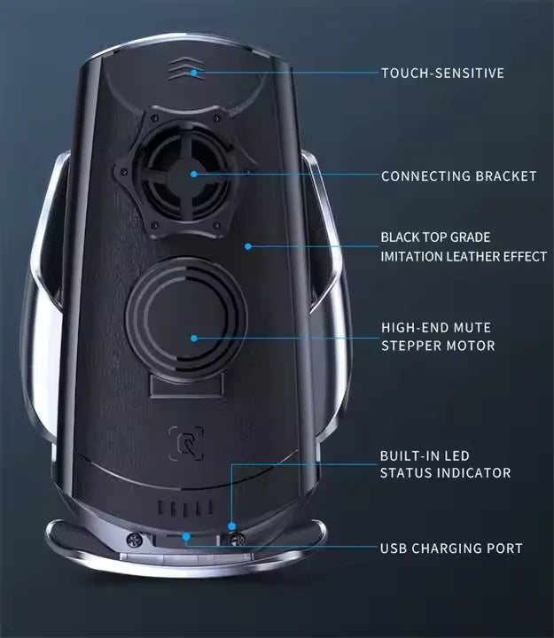 New Arrival Car Wireless Charger Phone Holder With Mobile 15 W Usb Fast Charging 15w 3 1a Type C Adapter for Iphone