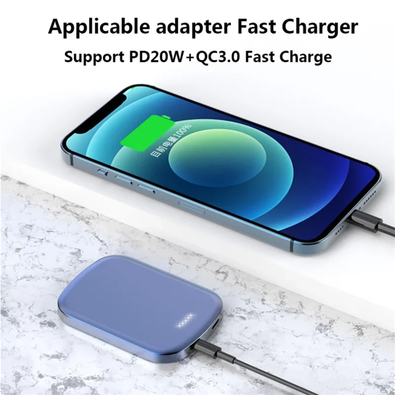 Mini Wireless Power Bank 2025 High Capacity E29 10000Mah Fast Charging Magnet Charger Mini 15W Wireless Magnetic Power Bank