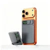 HXB 10000mAh Li-Polymer Magnetic Wireless Power Bank Holder 15W/20W Fast Charging Aluminum Alloy Type-C LED Display Portable