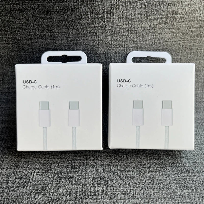 Original PD 60W USB C Fast Charger Cable For iPhone 15 Pro Max 15 Pro 15 Puls USB-C Weaving Charging Data Line Accessories