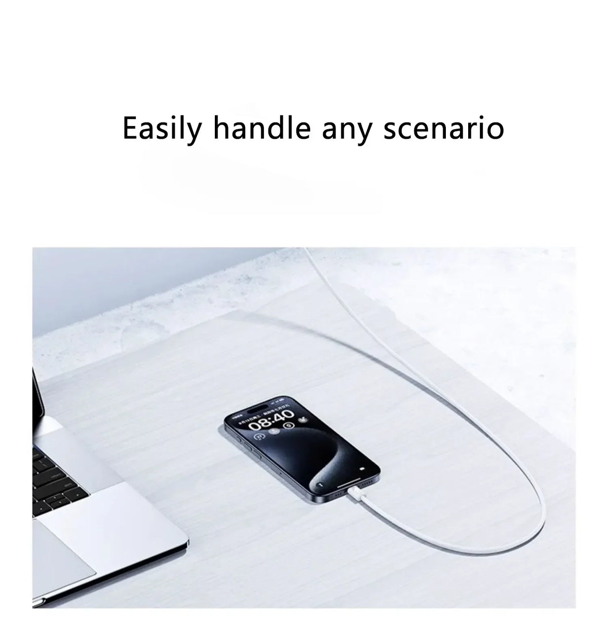 Original PD 60W USB C Fast Charger Cable For iPhone 15 Pro Max 15 Pro 15 Puls USB-C Weaving Charging Data Line Accessories