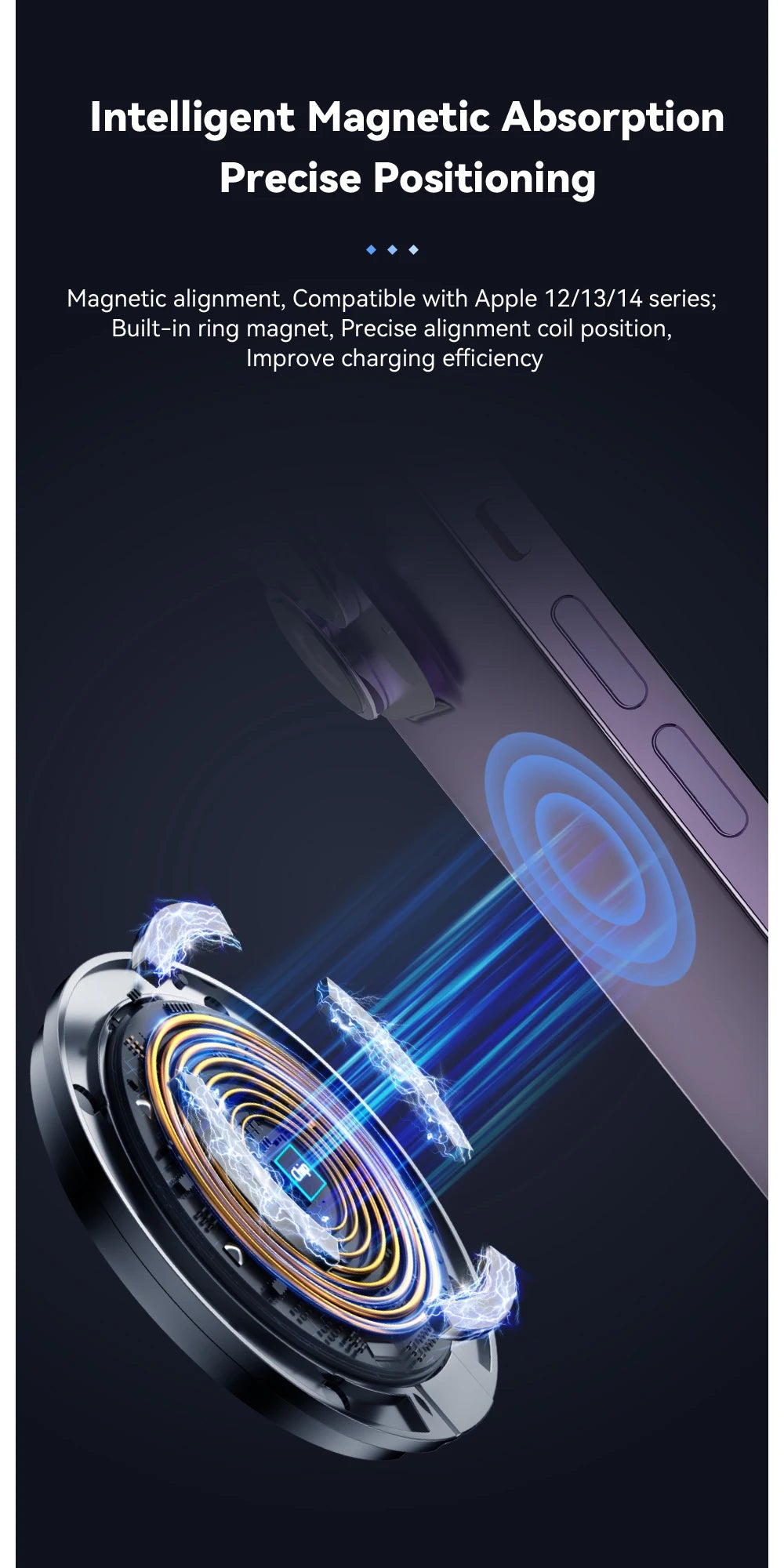 Essager 15W Magnetic Qi Wireless Chargers Fast Charging for iPhone 14 13 12 Pro Max PD Fast Charging For Xiaomi Pad Adapter