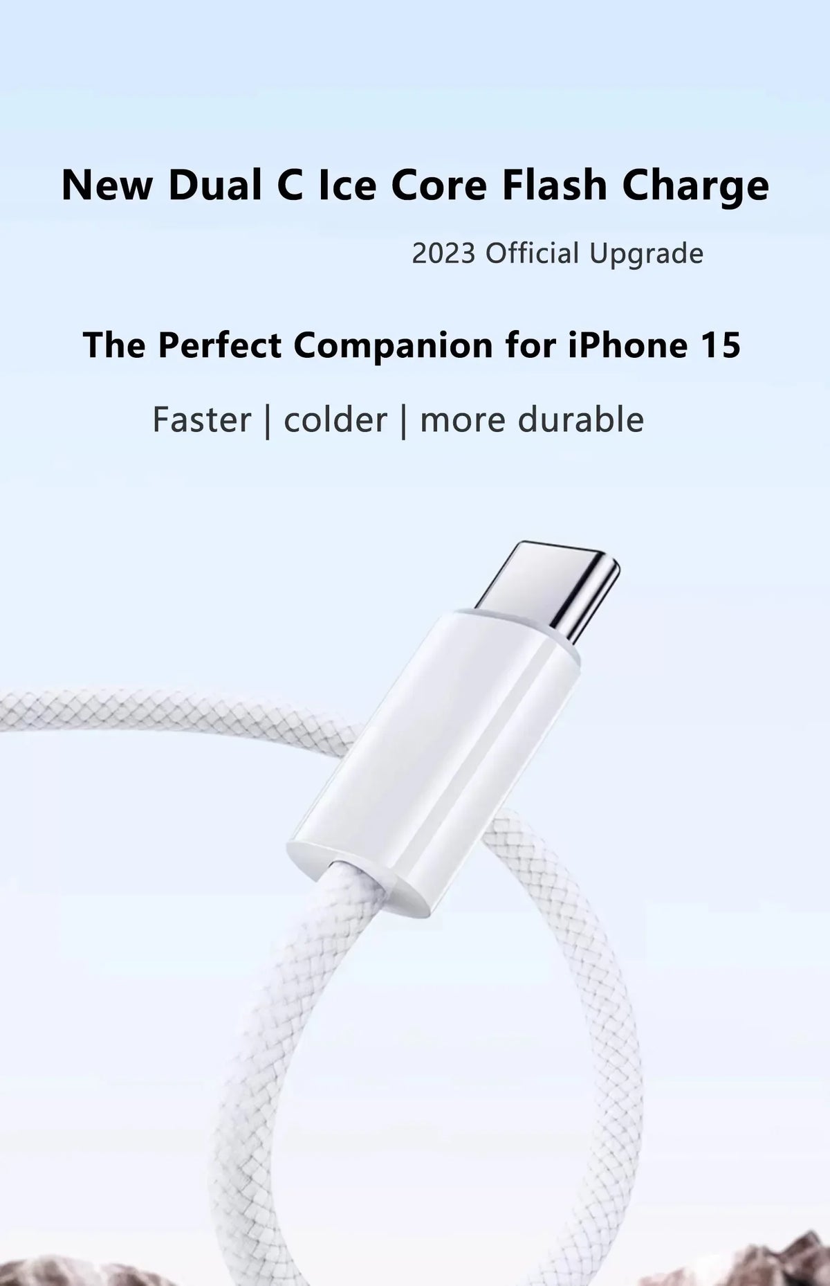 Original PD 60W USB C Fast Charger Cable For iPhone 15 Pro Max 15 Pro 15 Puls USB-C Weaving Charging Data Line Accessories